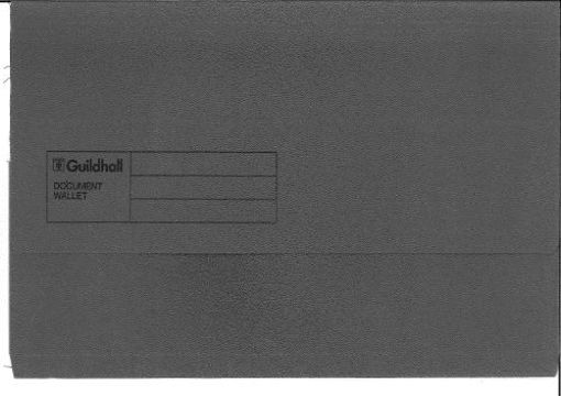 Picture of GUILDHALL CARDBOARD DOCUMENT WALLET GREY